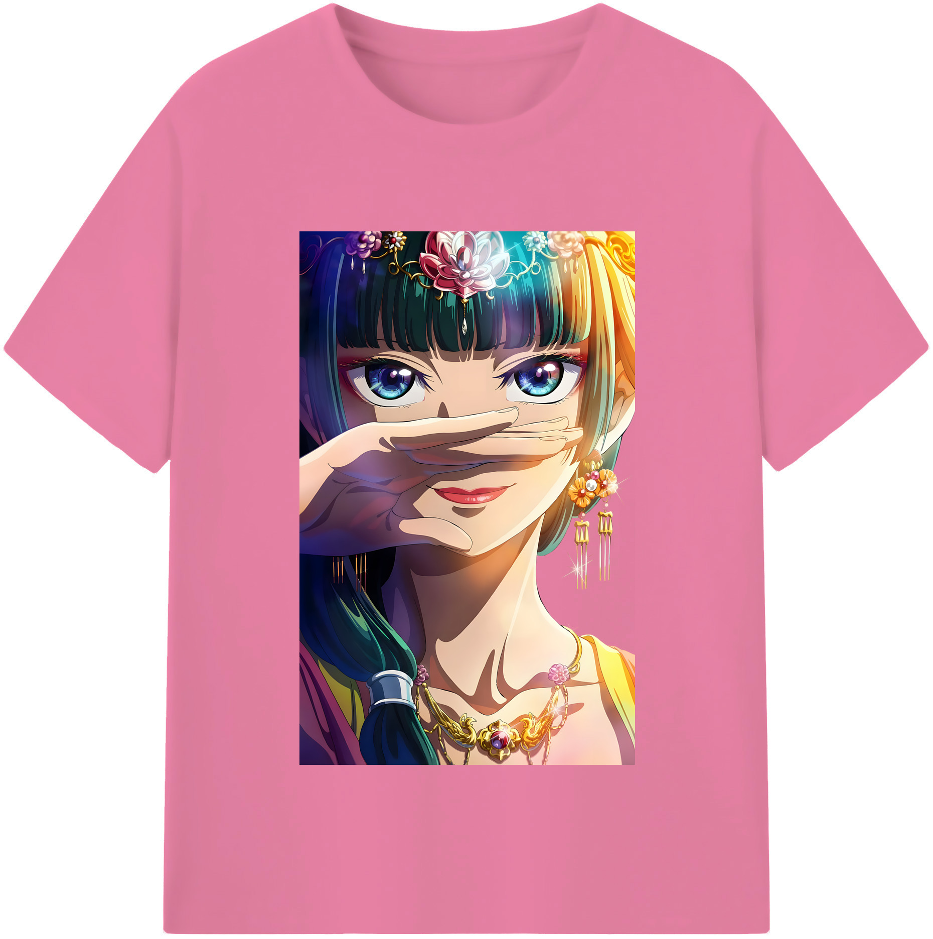 （画像用） 薬屋のひとりごと The Apothecary Diaries 綿100％半袖Tシャツ（フロントプリント）